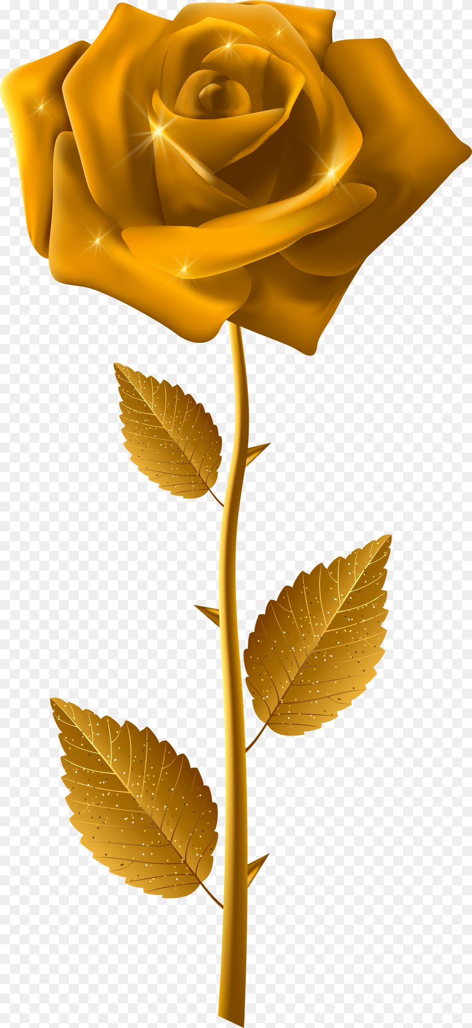 Gold Rose With Steam Image Portable Network Graphics Free Transparent Png