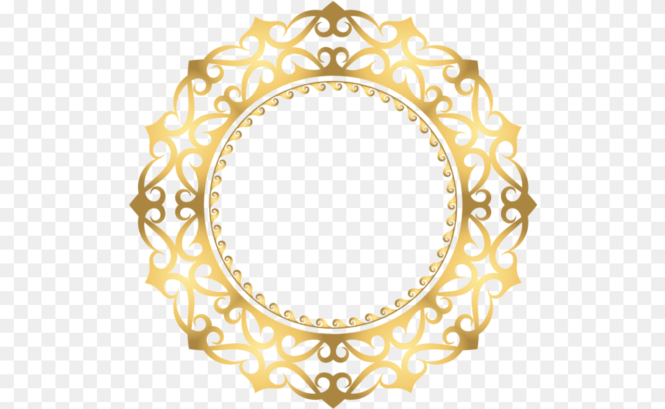 Gold Round Border Frame Clip Art Image Clip Art, Oval, Photography, Accessories Free Transparent Png