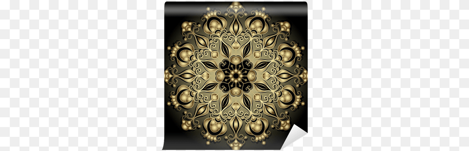 Gold Round Frame Wall Mural U2022 Pixers We Live To Change Decorative, Accessories, Chandelier, Lamp, Pattern Free Transparent Png