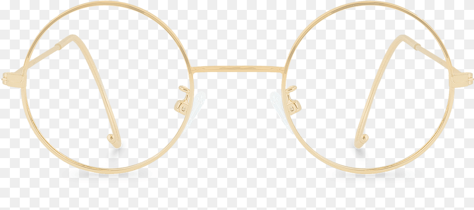 Gold Round Glasses, Accessories Free Png Download