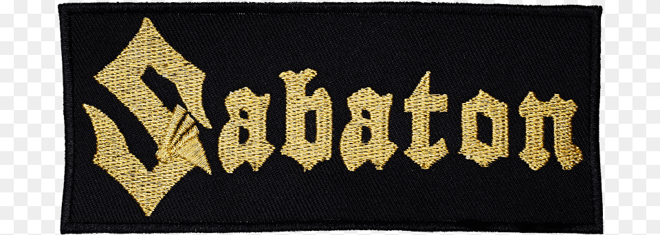 Gold Sabaton Logo Patch Sabaton Patch, Badge, Symbol, Text Free Transparent Png