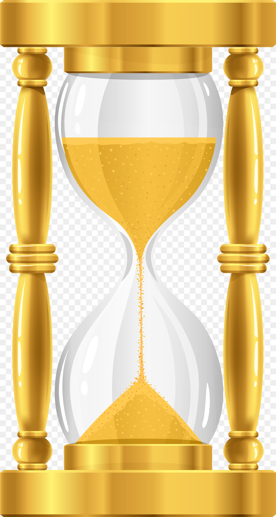 Gold Sand Clock Clip Art Golden Hourglass, Chess, Game Free Png Download