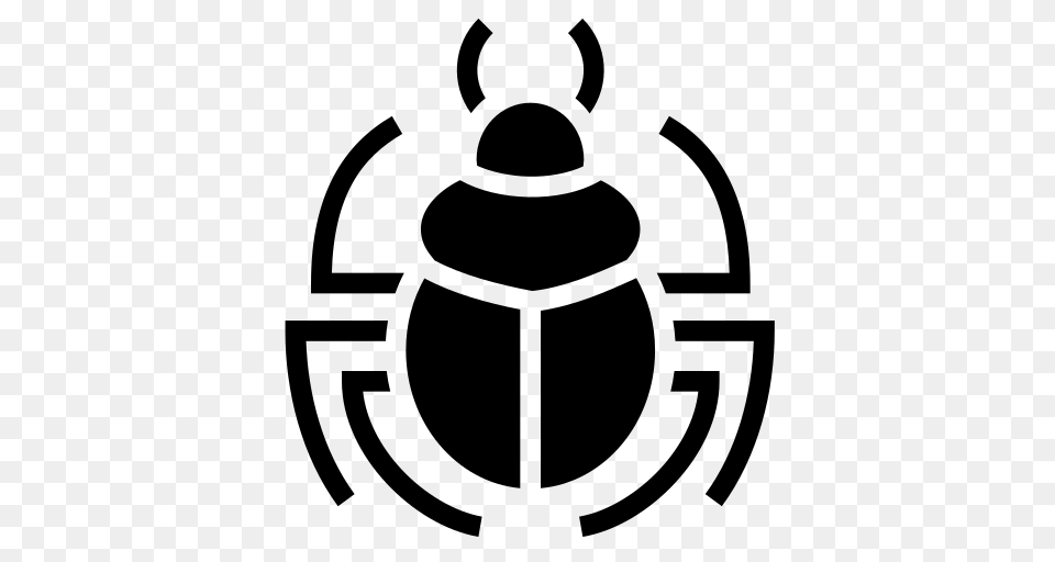Gold Scarab Icon Of Game Icons, Gray Png