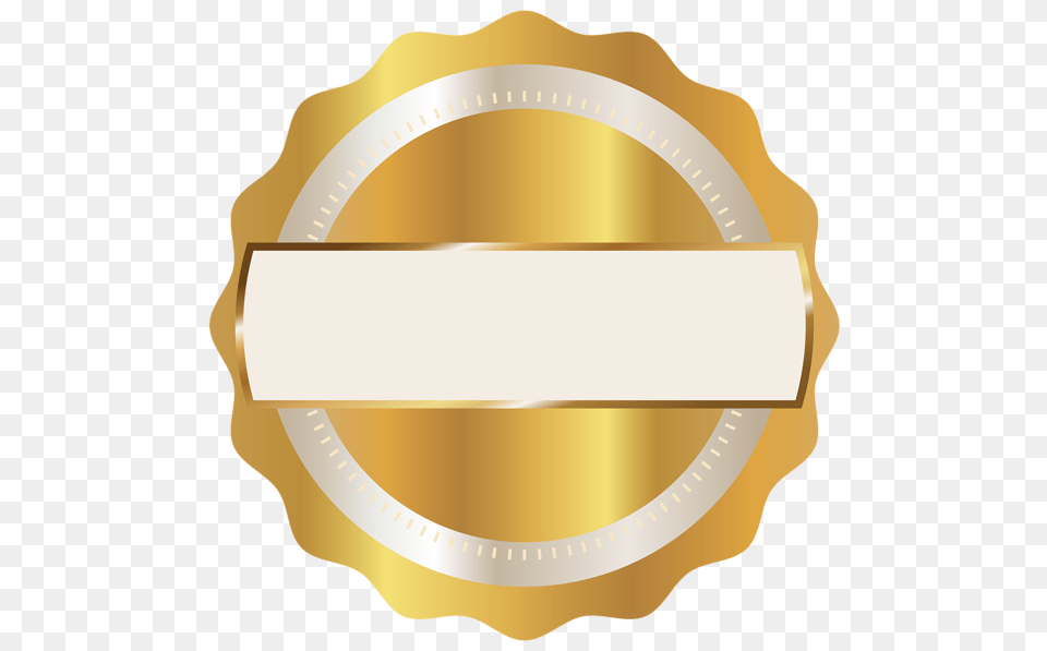 Gold Seal Badge Clipart, Text Png Image