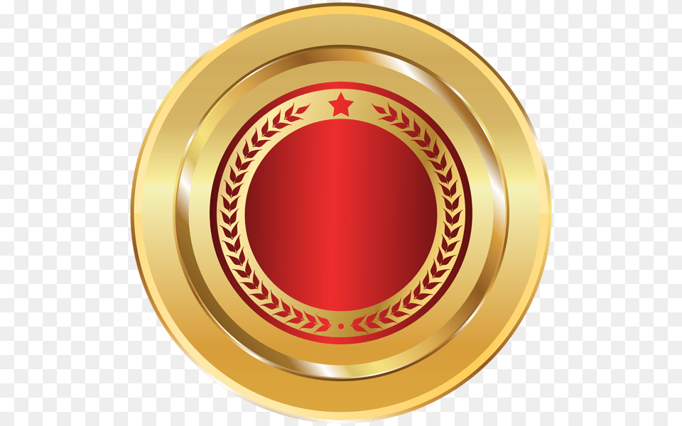 Gold Seal Badge Clipart Image, Emblem, Symbol, Logo Free Png