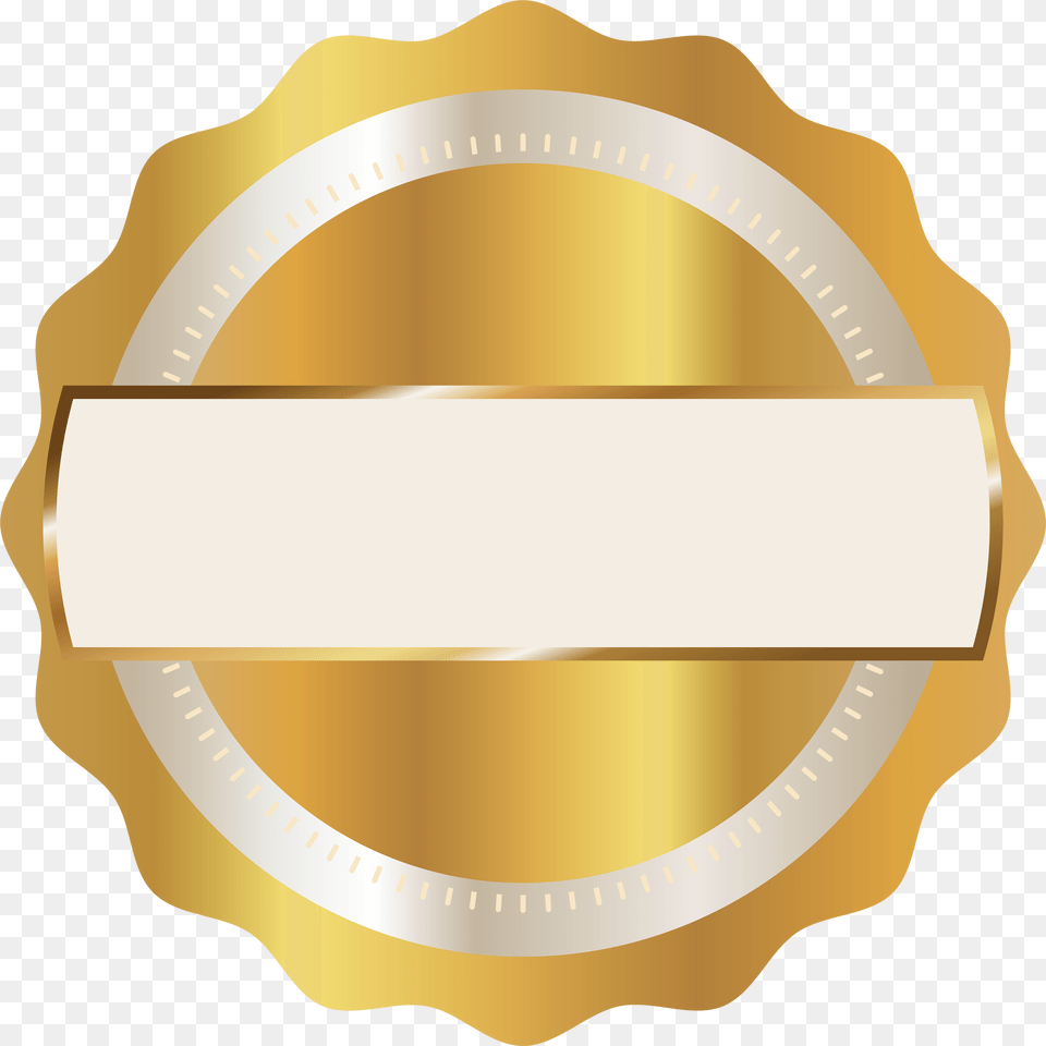 Gold Seal Badge Clipart Label, Text Png Image