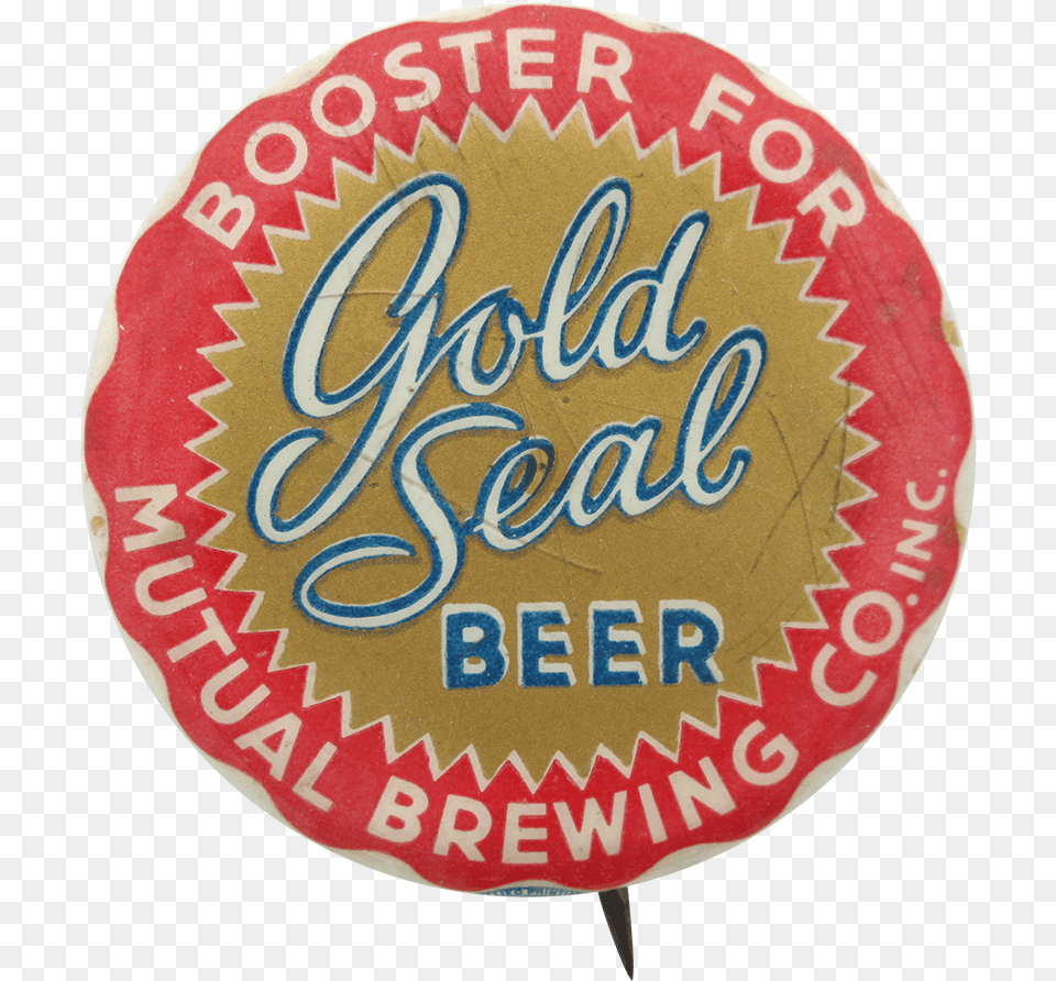 Gold Seal Beer Busy Beaver Button Museum Circle, Badge, Logo, Symbol, Food Png Image