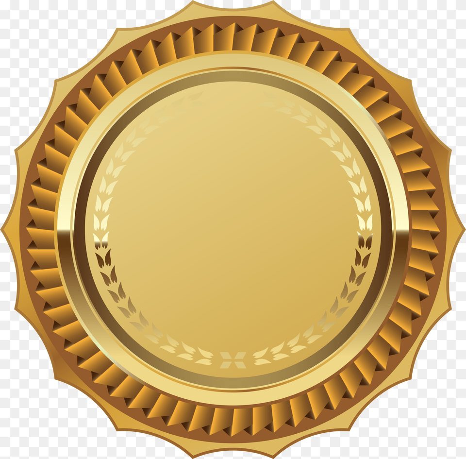 Gold Seal With Ribbon Clipart Image Medal Free Png Download