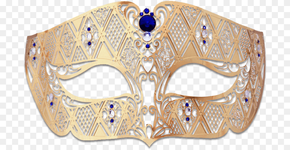 Gold Series Diamond Design Laser Cut Venetian Masquerade, Accessories, Mask Free Png