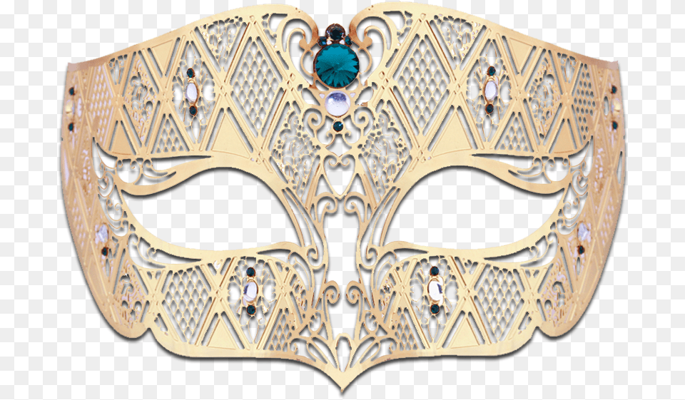 Gold Series Diamond Design Laser Cut Venetian Masquerade Mask, Adult, Bride, Female, Person Free Transparent Png