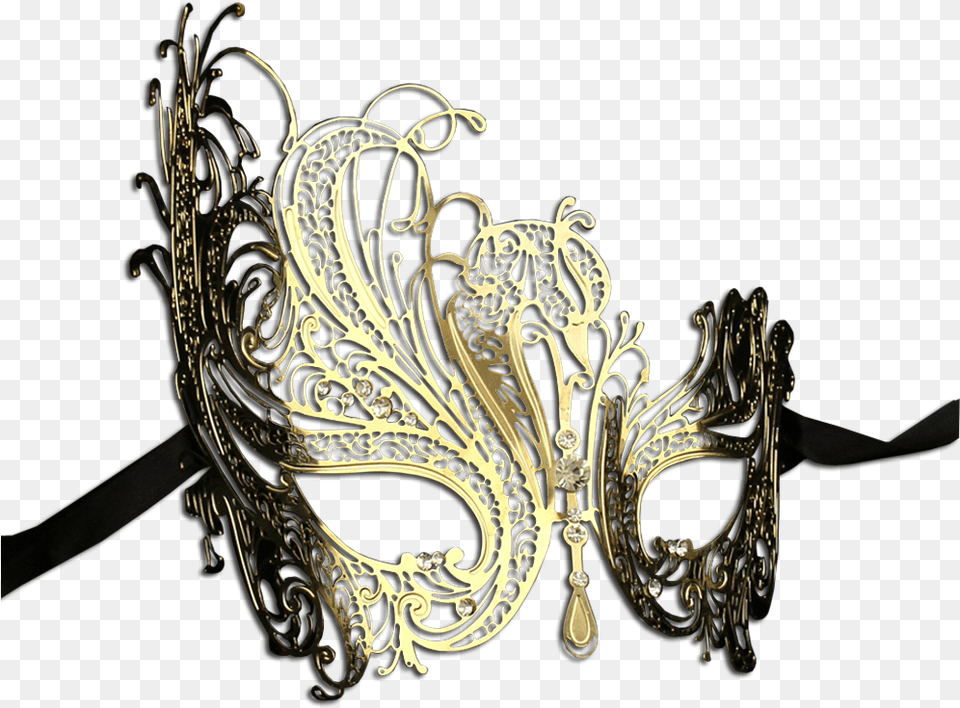 Gold Series Swan Metal Filigree Laser Cut Venetian Tiara, Accessories, Jewelry, Chandelier, Lamp Png