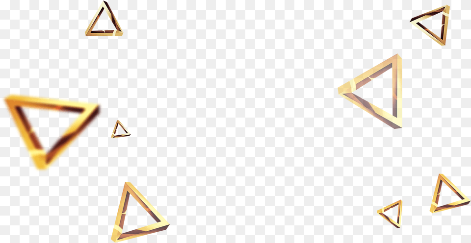 Gold Shapes, Triangle, Accessories, Earring, Jewelry Png
