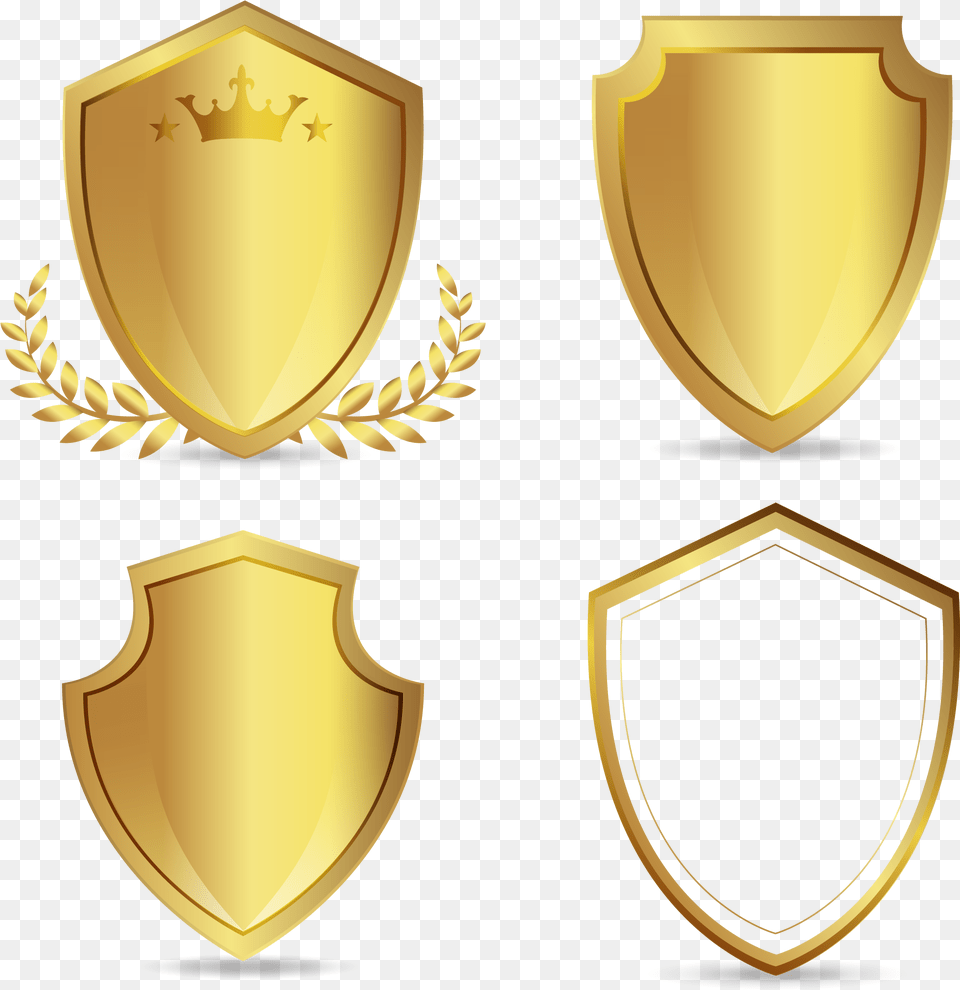 Gold Shield, Armor Png Image
