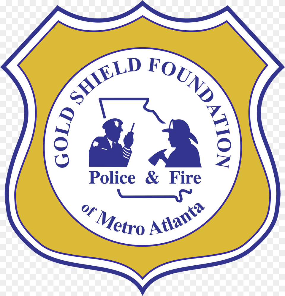 Gold Shield Foundation Of Metro Atlanta Atlanta Gold Shield Foundation, Badge, Logo, Symbol, Adult Free Png Download