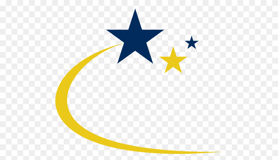 Gold Shooting Star Star Symbol, Symbol Free Transparent Png
