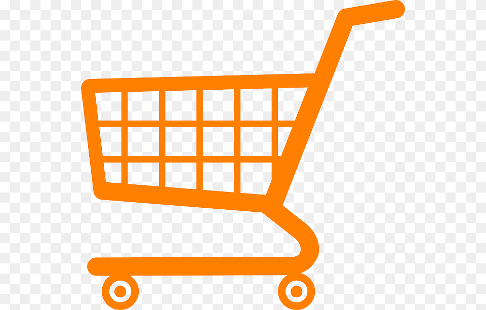 Gold Shopping Cart, Shopping Cart Png