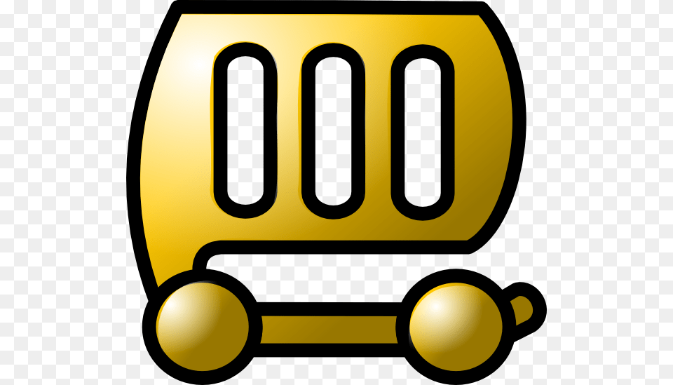 Gold Shopping Cart Clip Art, Device, Grass, Lawn, Lawn Mower Png Image