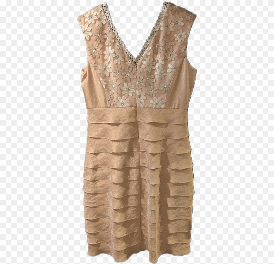 Gold Short Dress With Leaves And Lace Cocktail Dress, Blouse, Clothing, Formal Wear, Person Png