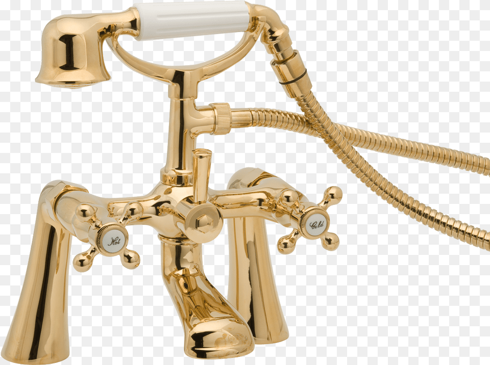 Gold Shower Mixer Stickpng Shower Mixer, Bronze, Bathing, Sink, Sink Faucet Png