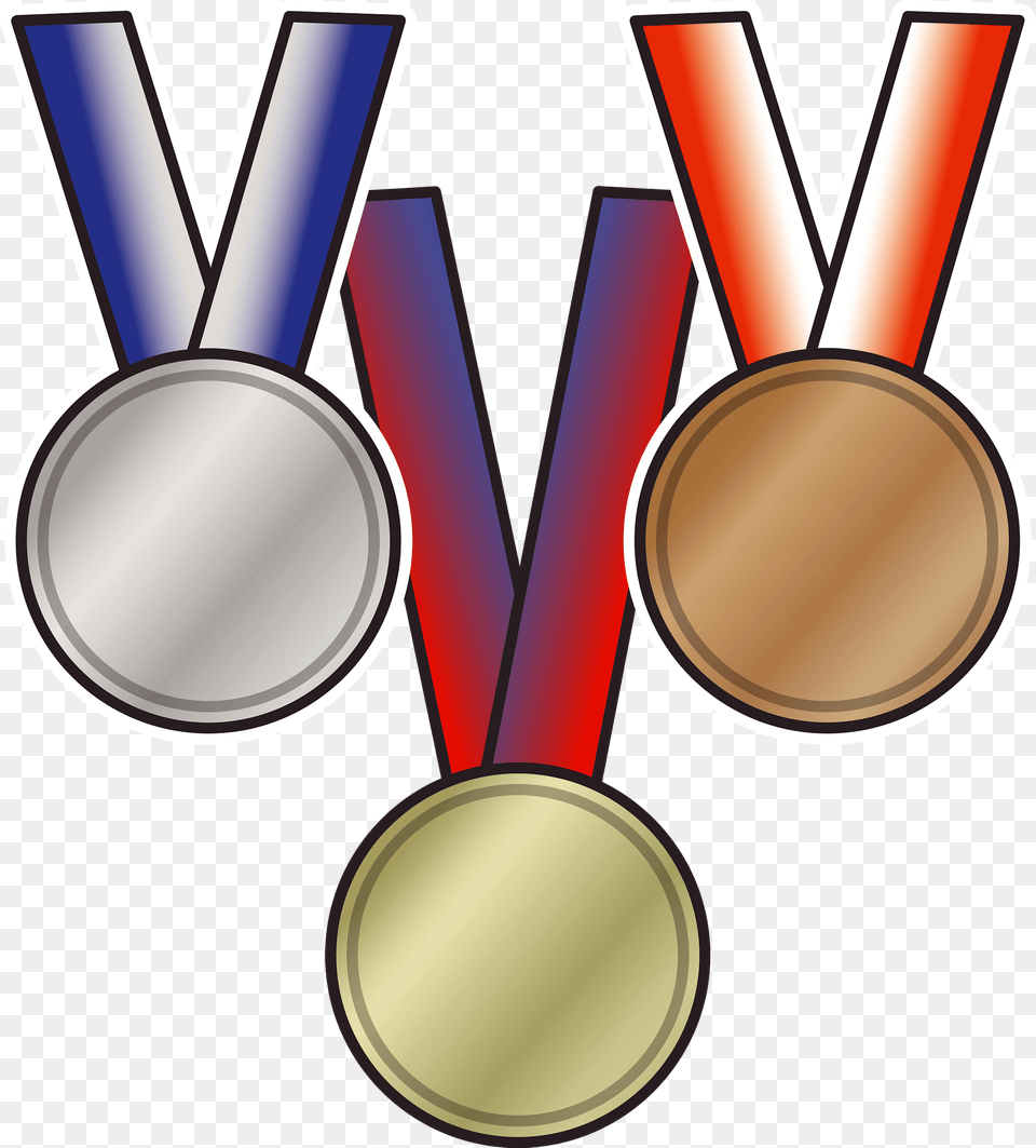 Gold Silver And Bronze Medals Clipart, Gold Medal, Trophy Free Png Download