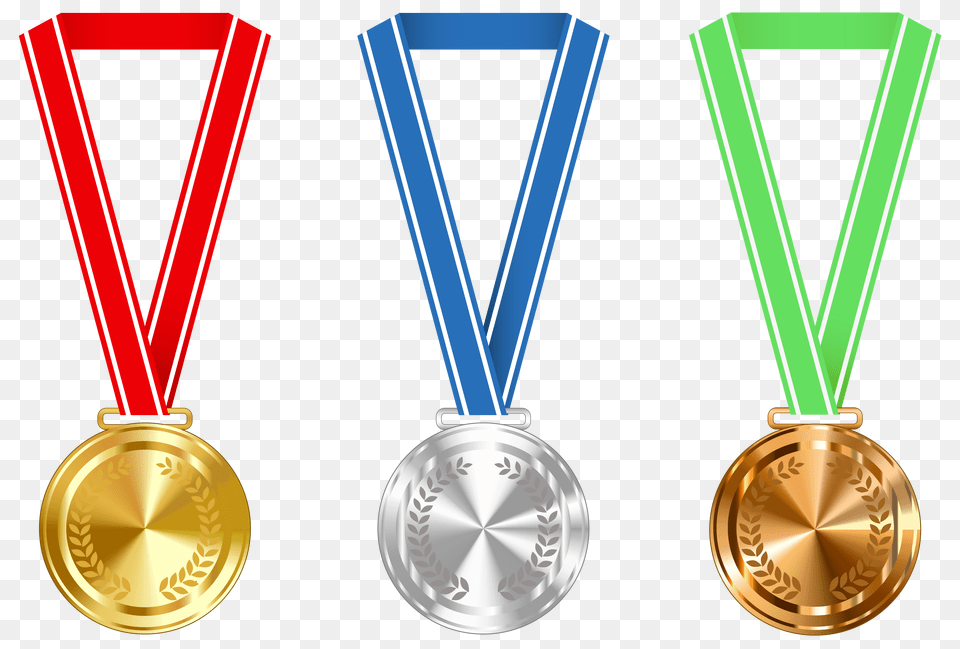 Gold Silver And Bronze Medals Clipart Gallery, Gold Medal, Trophy, Smoke Pipe, Festival Png Image