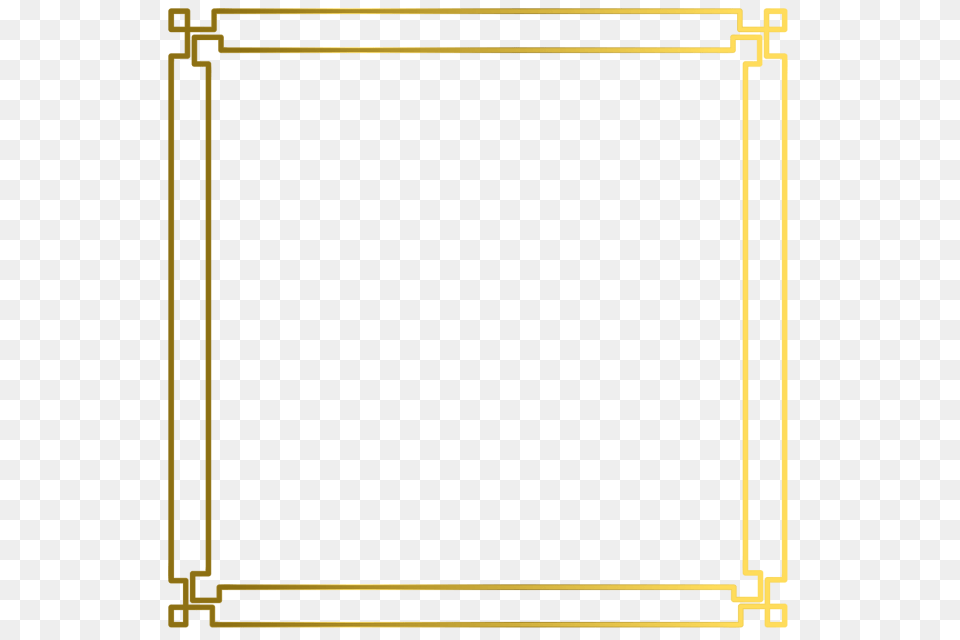 Gold Simple Border Frame Vector Gold Vector Border, White Board, Electronics, Page, Screen Png