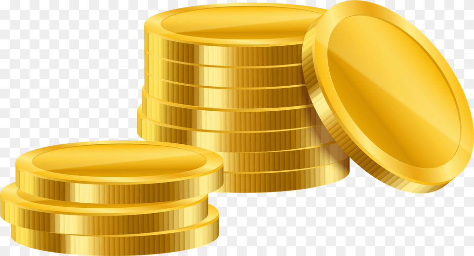 Gold Simple Coins Clipart Clipart Gold Coins, Treasure, Hot Tub, Tub, Coin Free Transparent Png