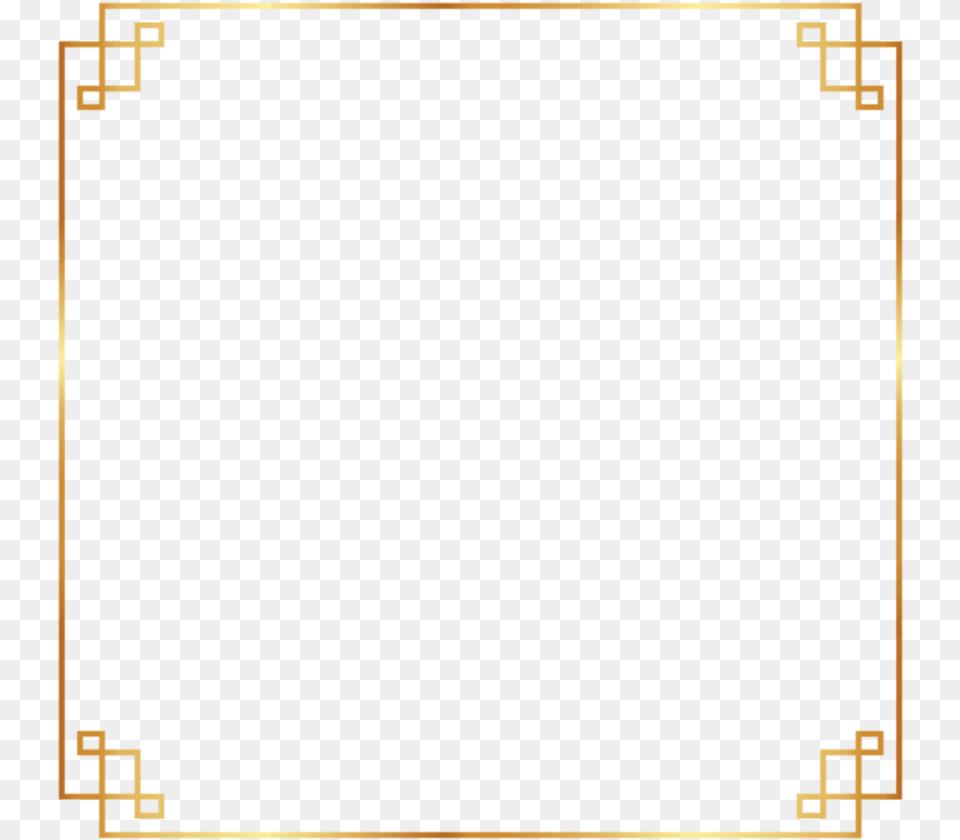 Gold Simple Frame, Blackboard Free Png Download