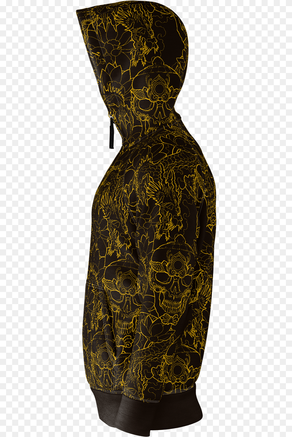 Gold Skull, Clothing, Coat, Hood, Hoodie Free Png