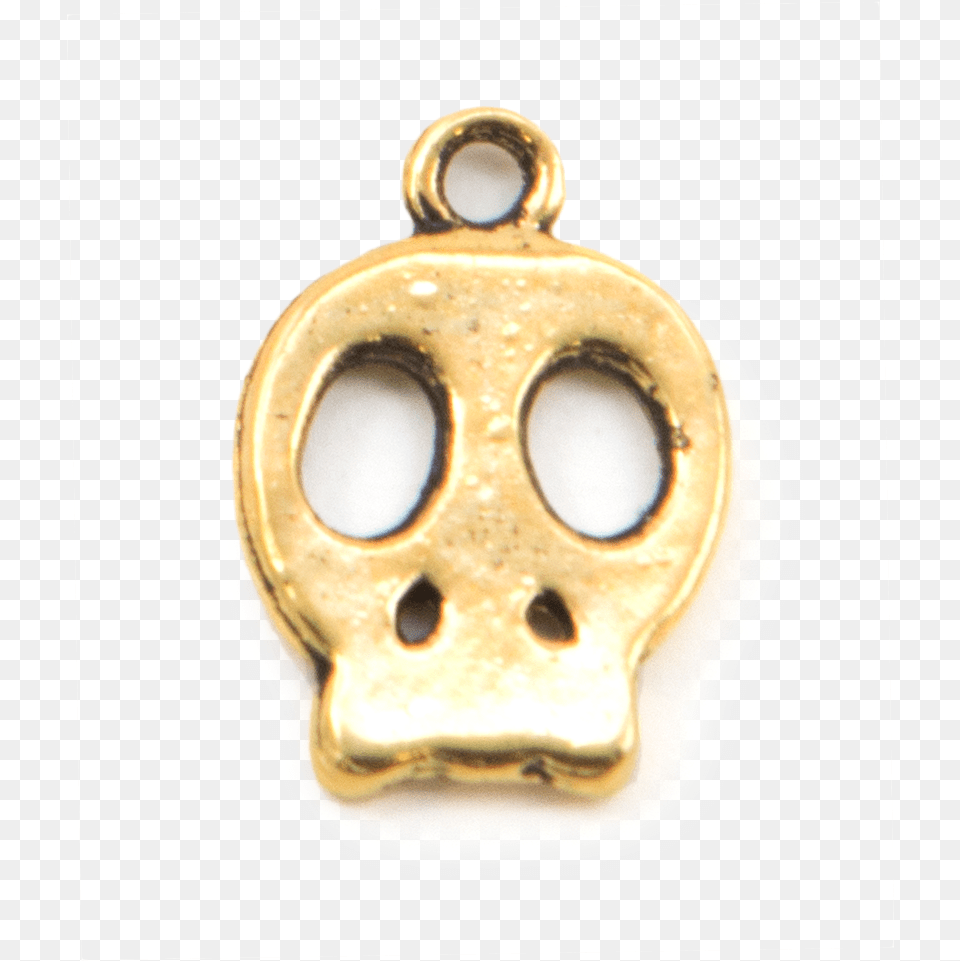 Gold Skull Charm Locket, Accessories, Pendant, Earring, Jewelry Free Transparent Png