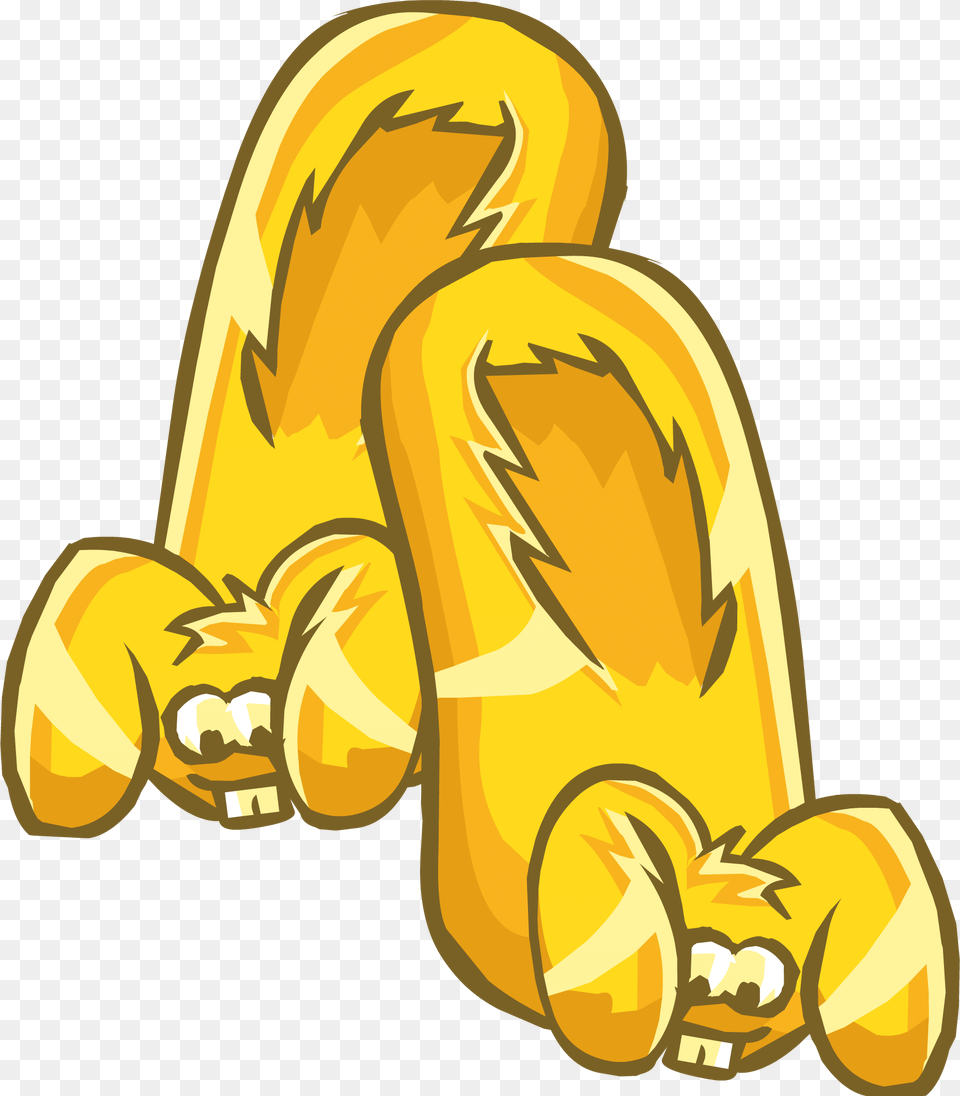 Gold Slippers Cliparts Gold Items Club Penguin, Bread, Food, Person Png Image
