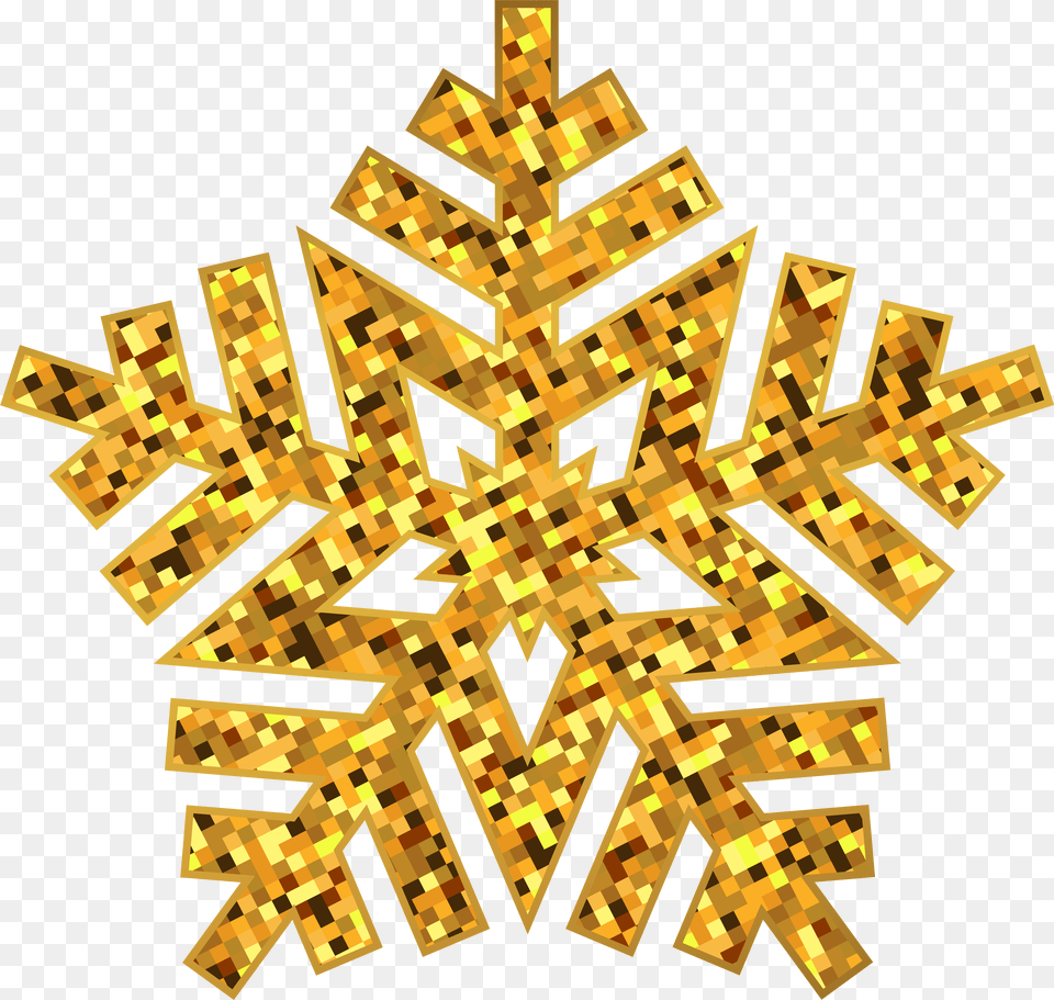 Gold Snowflake Decorative Images Free Transparent Png