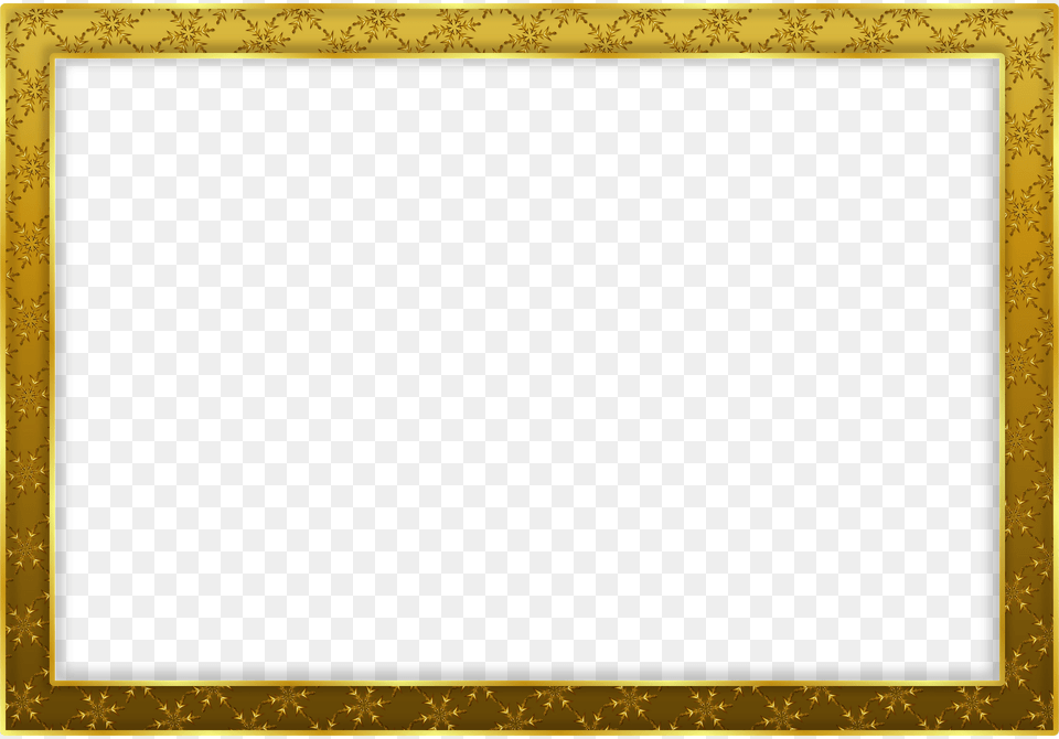 Gold Snowflake Frame By Merlin2525 Clipart, Home Decor, Blackboard, White Board Free Transparent Png