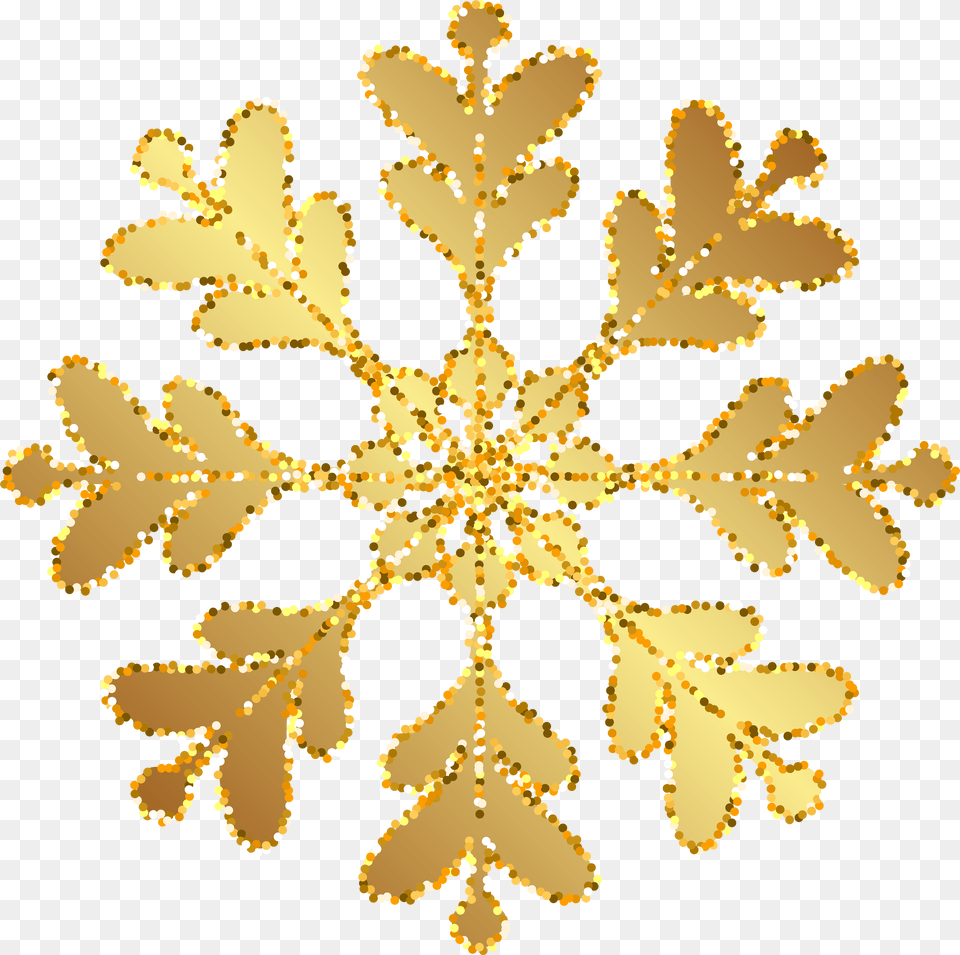 Gold Snowflake Svg Transparent Library Clipart Png