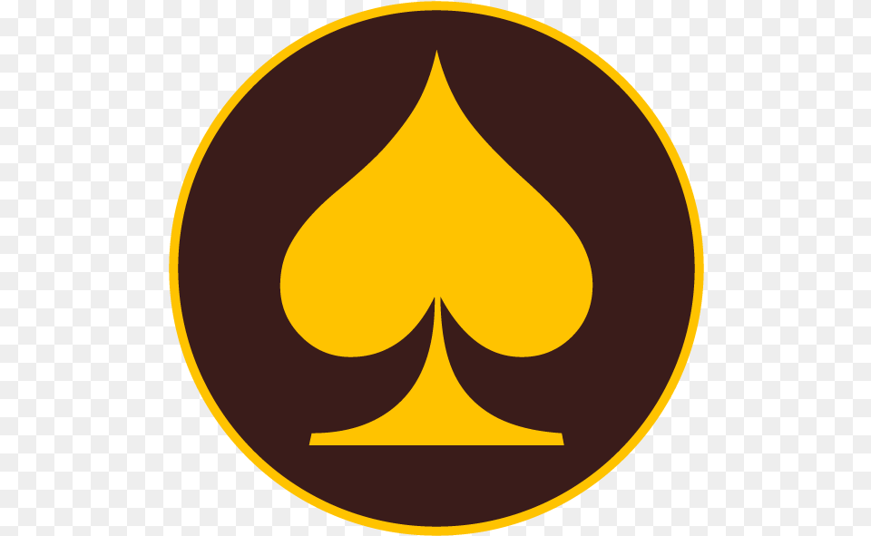 Gold Spade Transparent Clipart Emblem, Logo, Symbol, Disk Png Image