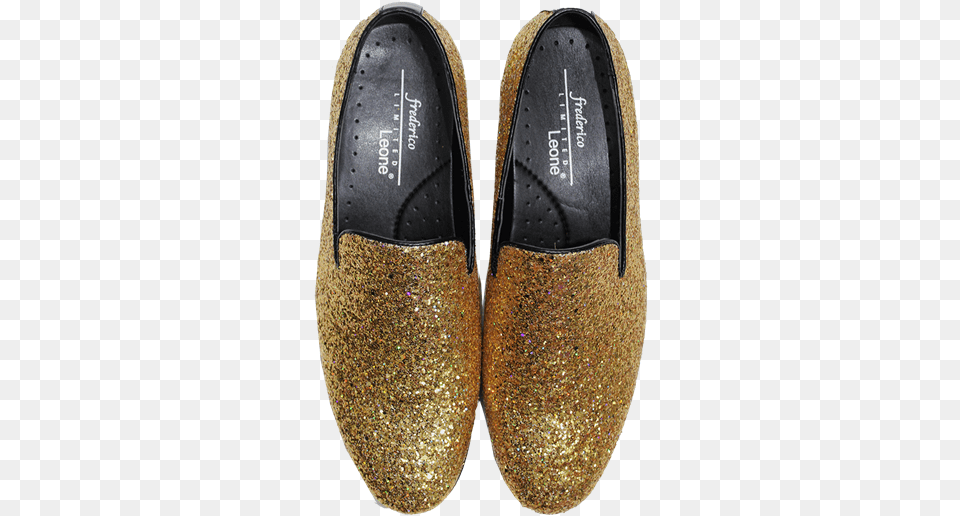 Gold Sparkle Shoe Shoe, Clothing, Footwear, Sneaker Free Png Download