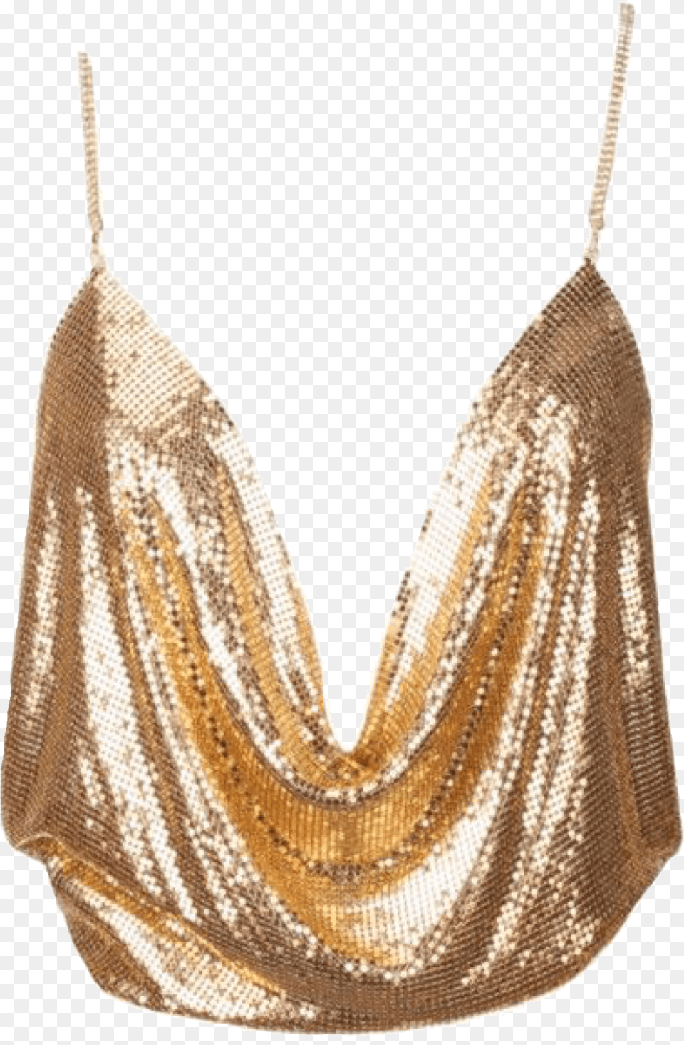 Gold Sparkle Top Polyvore Moodboard Filler Backless Gold Sequin Cowl Neck Top, Accessories, Jewelry, Necklace, Adult Free Transparent Png