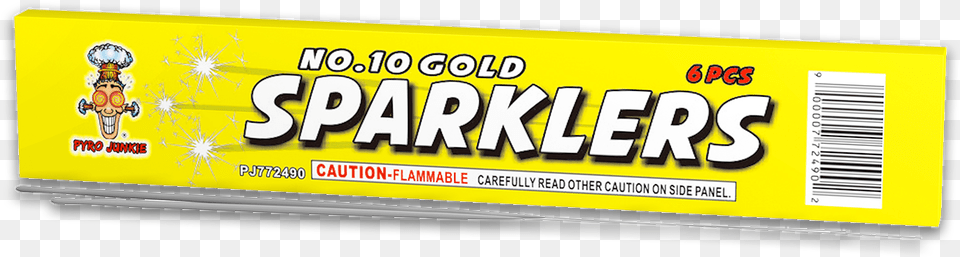 Gold Sparkler Paper Product, Food, Sweets, Candy, Gum Free Png Download