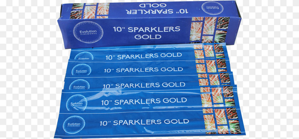 Gold Sparklers 24 Packs Of 5 Galactic Fireworks Paper, Food, Sweets, Candy Free Png