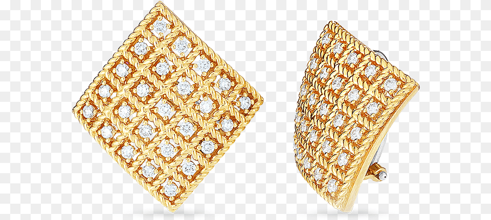 Gold Square Earrings With Diamonds Earrings, Accessories, Diamond, Earring, Gemstone Free Transparent Png