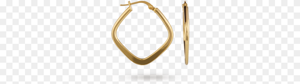Gold Square Hoop Earrings Samsonite Guardit Bailhandle Computer Bag, Accessories, Earring, Jewelry Free Transparent Png
