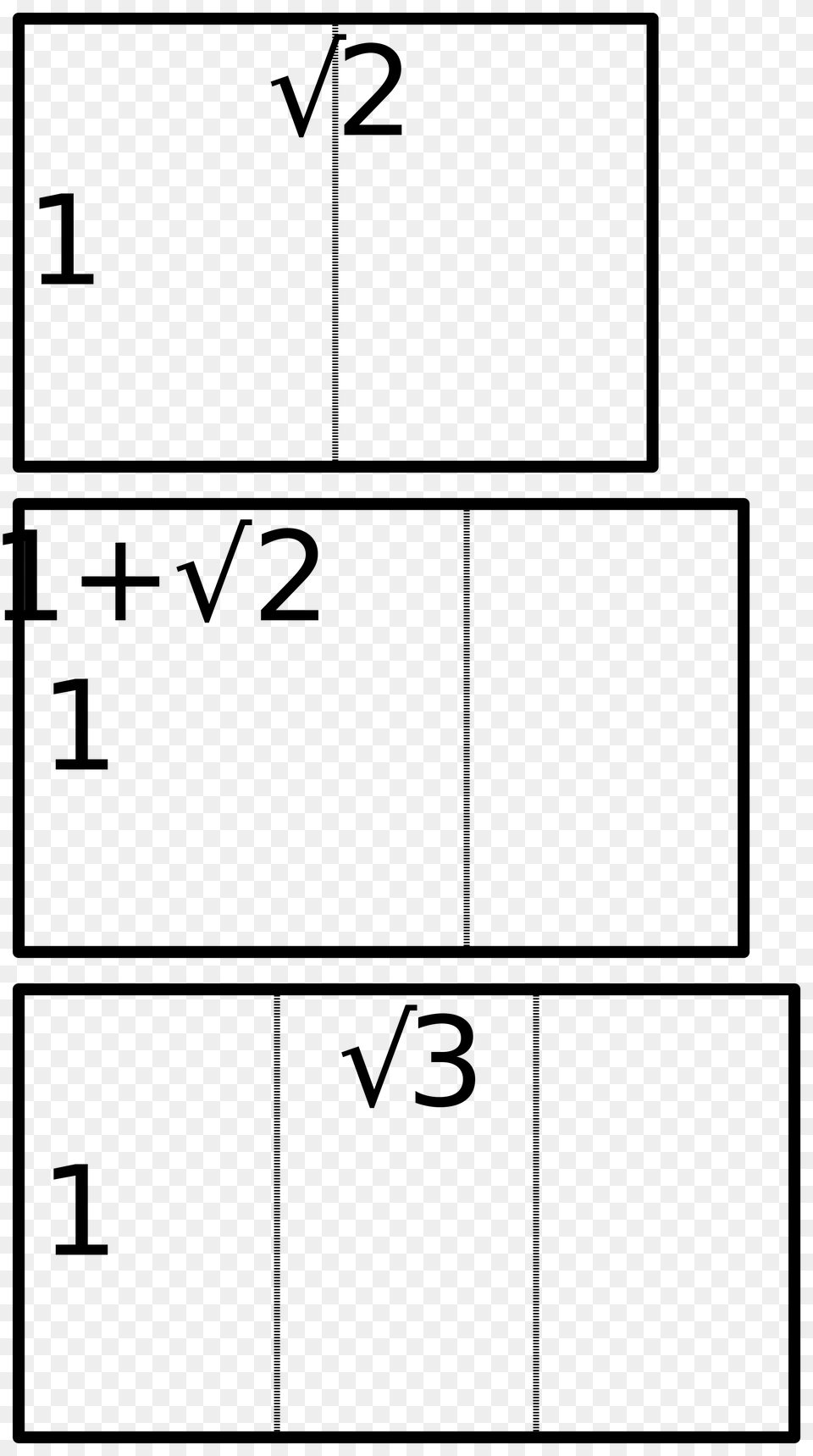 Gold Square Root Of And Square Root Of Rectangles, Gray Free Png Download