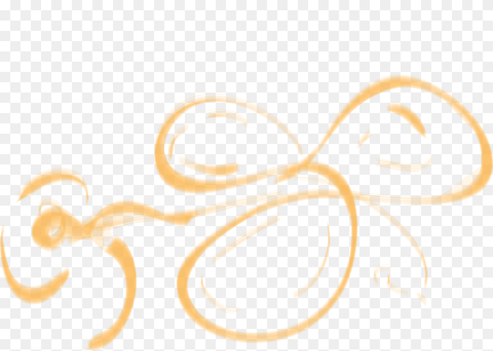 Gold Squiggle Line, Person Free Png