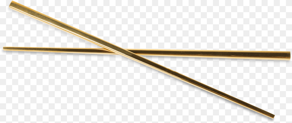 Gold Stainless Steel Chopsticks Brass, Blade, Dagger, Knife, Weapon Free Png Download