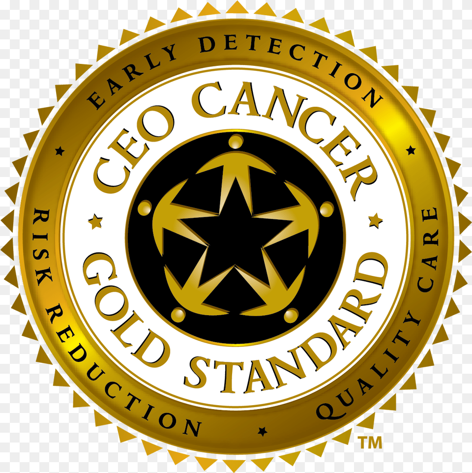 Gold Standard Logo Ceo Cancer Ceo Cancer Gold Standard Logo, Badge, Symbol, Architecture, Building Free Png Download