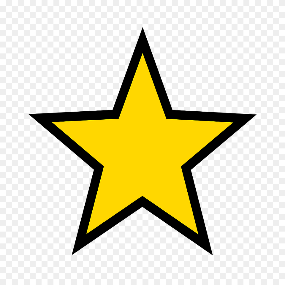Gold Star, Star Symbol, Symbol, Cross Free Png Download