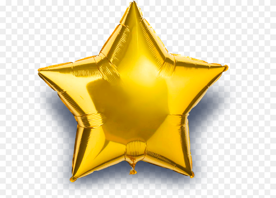 Gold Star Balloon Stars Background, Animal, Fish, Sea Life, Symbol Free Png Download