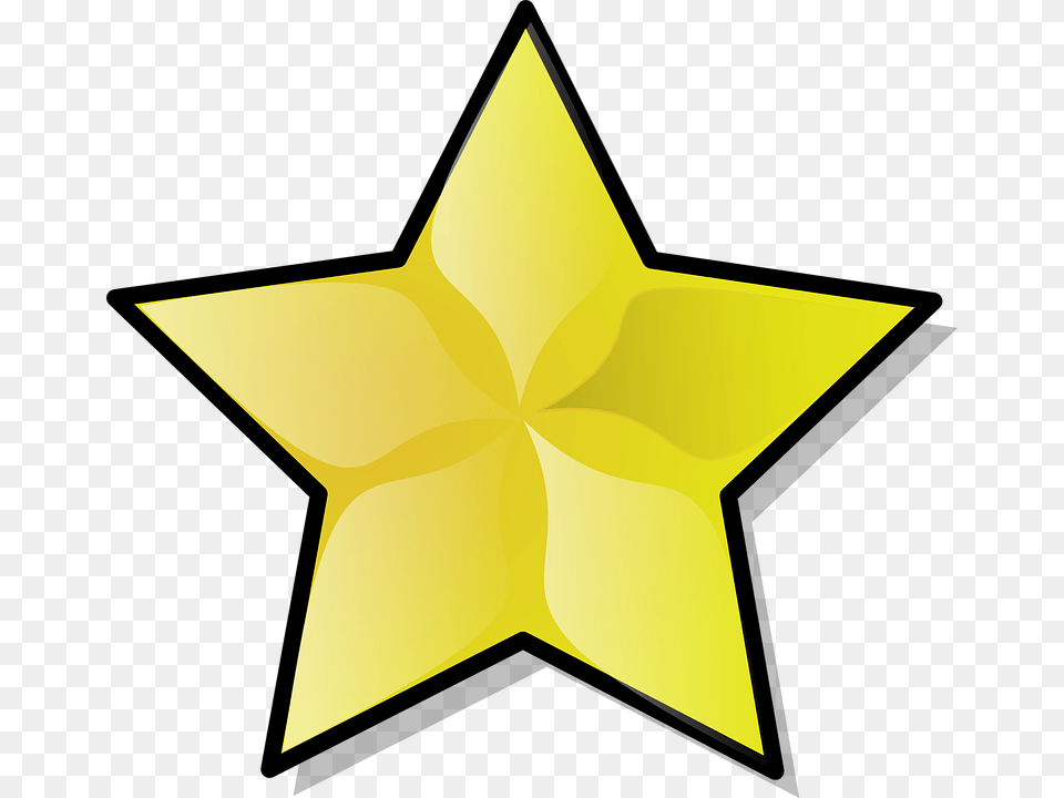 Gold Star Clipart, Star Symbol, Symbol, Animal, Fish Free Png Download