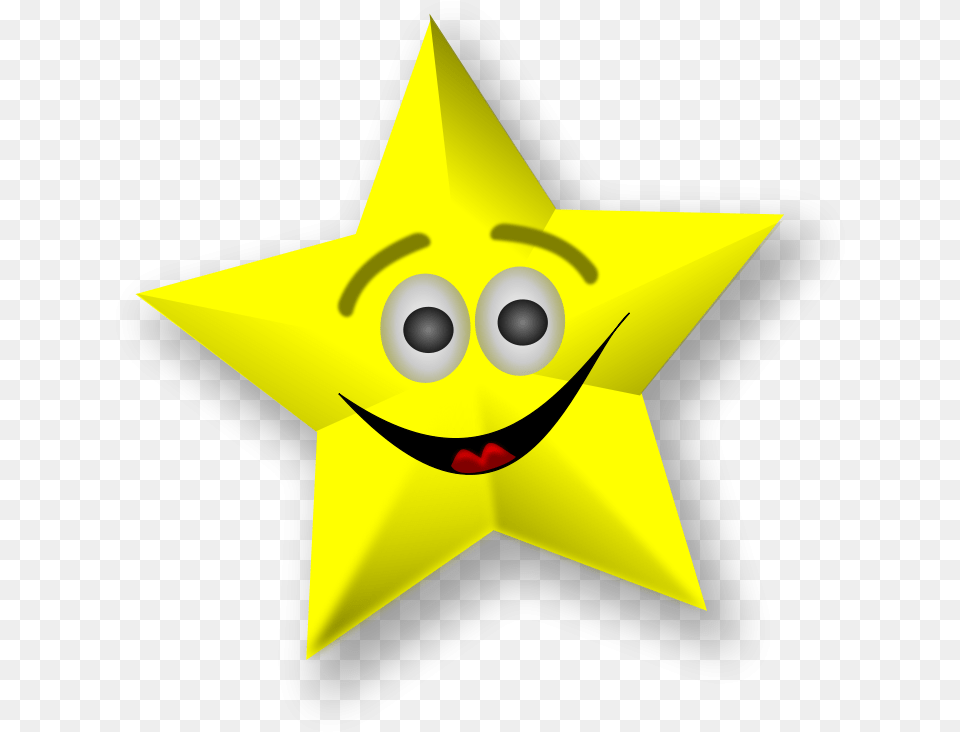 Gold Star Clipart And Animated Graphics Of Stars Star Clip Art, Star Symbol, Symbol, Animal, Fish Free Png