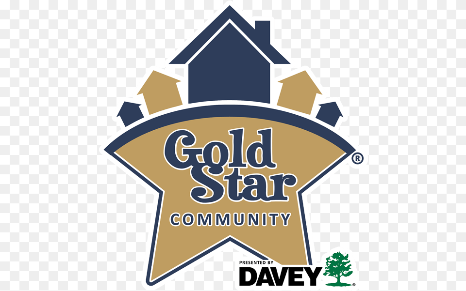 Gold Star Communities Cai Padelval Davey Tree Service, Badge, Logo, Symbol, Dynamite Png